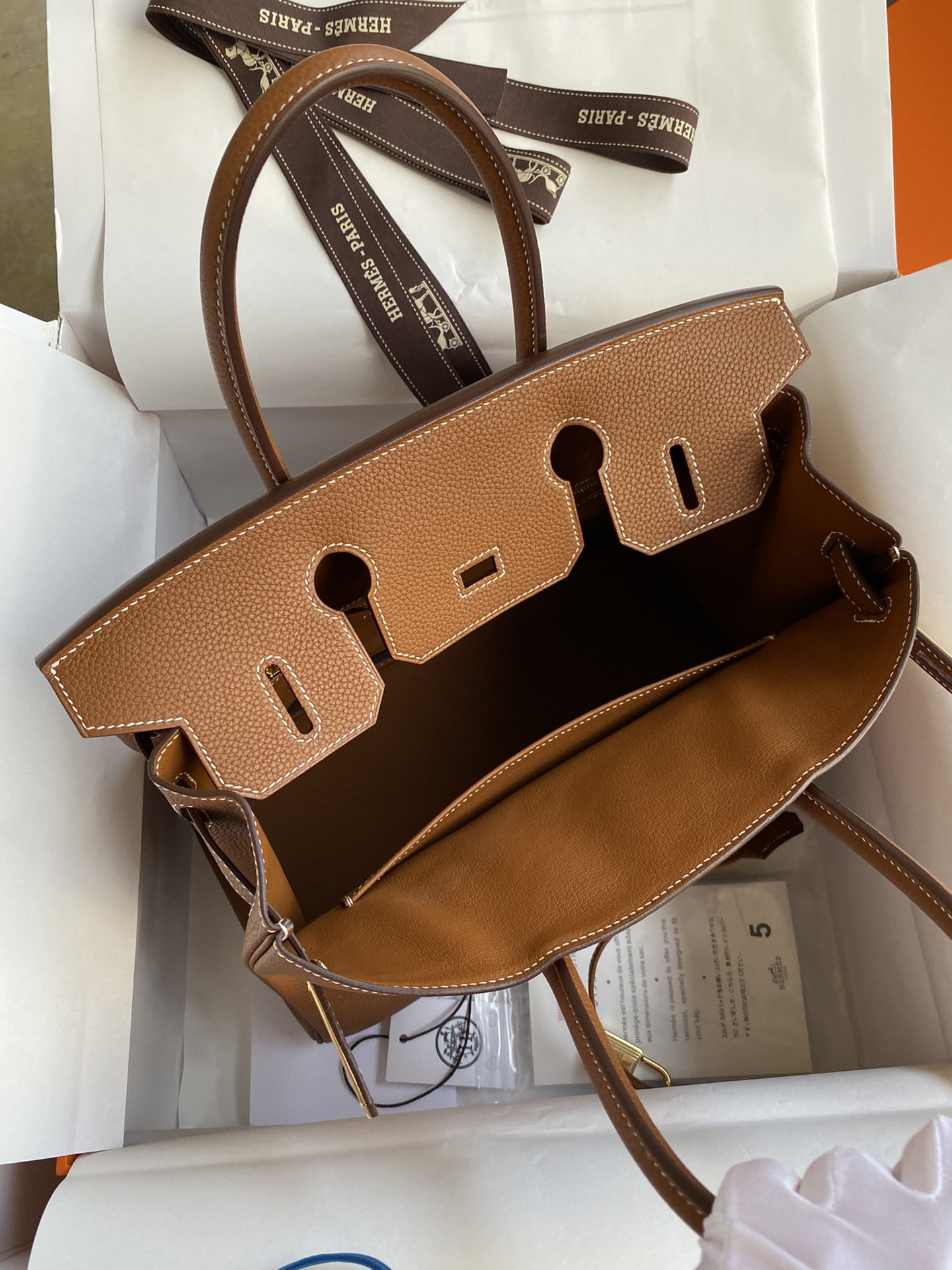 Hermes Birkin 30CM Togo Leather Handbag Brown